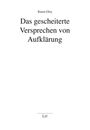 Oben steht "Karen Gloy". In der Mitte: "Das gescheiterte Versprechen von Aufklärung". Unten: "LIT".