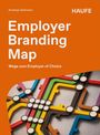 Text: Andreas Seltmann, HAUFE, Employer Branding Map, Wege zum Employer of Choice. Farbige Linien wie U-Bahn-Plan.