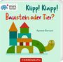 : Klipp! Klapp! Baustein oder Tier?, Buch