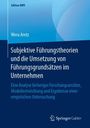 Wera Aretz: Subjektive Führungstheorien und die Umsetzung von Führungsgrundsätzen im Unternehmen, Buch