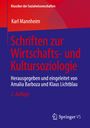 Karl Mannheim: Schriften zur Wirtschafts- und Kultursoziologie, Buch