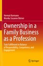 „Ownership in a Family Business as a Profession“ von Hermut Kormann und Monika Susanne Börner, oranger Hintergrund.