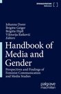 „Handbook of Media and Gender“ mit Herausgebernamen und Verlagslogo auf dunkelblauem Hintergrund.