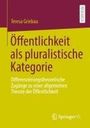 Teresa Griebau: Öffentlichkeit als pluralistische Kategorie, Buch