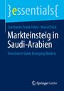 Constantin Frank-Fahle: Markteinsteig in Saudi-Arabien, Buch