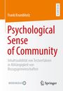 Frank Krumbholz: Psychological Sense of Community, Buch