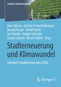 Text: "Jahrbuch Stadterneuerung", "Stadterneuerung und Klimawandel", "Jahrbuch Stadterneuerung 2026". Autoren auf blauer Fläche.