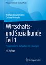 „Wirtschafts- und Sozialkunde Teil 1“, 15. Auflage. Blaues Buchcover mit Autoren- und Verlagsnamen.
