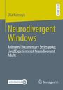 „Neurodivergent Windows“ von Olia Kolesnyk, Fokus auf Erfahrungen neurodivergenter Erwachsener. Logos von MOREMEDIA und Springer VS.