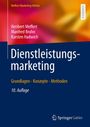 „Dienstleistungsmarketing“, Autoren: Heribert Meffert, Manfred Bruhn, Karsten Hadwich, 10. Auflage, blaues Design.