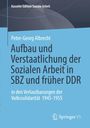 Titel: Aufbau und Verstaatlichung der Sozialen Arbeit in SBZ und früher DDR von Peter-Georg Albrecht. Blaues Cover, Springer VS Logo.