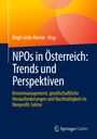 Buchtitel: "NPOs in Österreich: Trends und Perspektiven". Bunter Hintergrund mit gelb-orangen Kreisen. Logo von Springer Gabler.