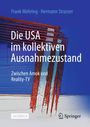 „Die USA im kollektiven Ausnahmezustand: Zwischen Amok und Reality-TV.“ Buchcover mit verzerrter US-Flagge.