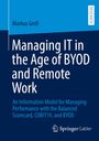 „Managing IT in the Age of BYOD and Remote Work“ von Markus Groß, Springer Gabler, Forschungsdesign in Blau und Weiß.