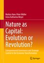 Das Cover zeigt den Titel "Nature as Capital: Evolution or Revolution?" auf rotem und orangefarbenem Hintergrund.
