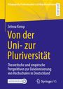 Titel: Von der Uni- zur Pluriversität. Autorenname: Selena Kemp. Gelber und violetter Hintergrund. Logos: MOREMEDIA, Springer VS.