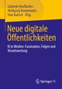 Buchtitel "Neue digitale Öffentlichkeiten" in Gelb auf Blau. Autoren: Gabriele Hooffacker, Wolfgang Kenntemich, Uwe Kulisch.