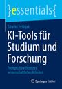 "essentials" in geschwungenen Klammern. "Zdravko Tretinjak. KI-Tools für Studium und Forschung." Springer-Logo unten.