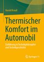 „Thermischer Komfort im Automobil“ von Harald Krauß. Ein Buchcover in Grün und Gelb mit Springer VS Logo.