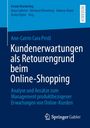 Titel: "Kundenerwartungen als Retourengrund beim Online-Shopping". Verlag: Springer Gabler, blaues Cover.