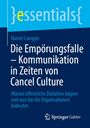 Titel: "Die Empörungsfalle – Kommunikation in Zeiten von Cancel Culture". Autor: Daniel Caroppo. Logo: Springer Gabler.