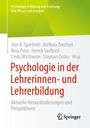 "Psychologie in der Lehrerinnen- und Lehrerbildung" in Rot, darunter "Aktuelle Herausforderungen und Perspektiven". Springer-Logo.