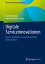 „Digitale Serviceinnovationen: Band 2“ von Manfred Bruhn, Karsten Hadwich. Grün-blaues geometrisches Design. Springer Gabler-Logo.
