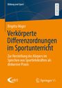 „Brigitta Höger: Verkörperte Differenzordnungen im Sportunterricht.“ Orange-blaues Cover, Logos von eBiS und Springer VS.