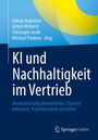 Buchcover: "KI und Nachhaltigkeit im Vertrieb" mit Herausgebern. Farben: Blau- und Gelbtöne, Springer Gabler Logo.