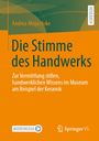 „Die Stimme des Handwerks“ von Andrea Moya Hoke. Orange und grünes Design, Logos von MOREMEDIA und Springer VS.