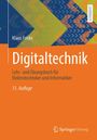 „Digitaltechnik“, „11. Auflage“. Titel auf orangem Hintergrund. Buntes Zickzack-Muster oben, "LEHRBUCH"-Etikett am Rand.