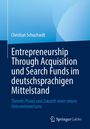 Titel: "Entrepreneurship Through Acquisition und Search Funds im deutschsprachigen Mittelstand". Blaue Farbverläufe, Springer Logo.