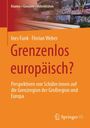 Text: "Räume – Grenzen – Hybriditäten. Ines Funk, Florian Weber. Grenzenlos europäisch? Perspektiven von Schüler:innen auf die Grenzregion der Großregion und Europa." 

Das Cover zeigt ein modernes, farbiges Design.
