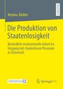 Titel: Die Produktion von Staatenlosigkeit. Hellgelber Hintergrund mit Logos von MOREMEDIA und Springer VS.