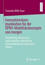 "Buchcover: Innovationskommunikation für die ÖPNV-Mobilitätskonzepte von morgen. Franziska Wille-Baar. Springer VS Logo."