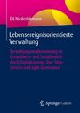 Titel: "Lebensereignisorientierte Verwaltung" von Eik Niederlohmann. Blau-pinkes Cover, Springer Gabler-Logo.