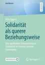 BestMasters, Research. Felix Eggers: Solidarität als queere Beziehungsweise. Moremedia-Logo und Springer VS-Logo.