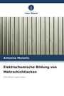 „Elektrochemische Bildung von Mehrschichtlacken“ von Antonina Maizelis. Oben ein Logo von Verlag Unser Wissen. Darunter ein Foto einer Metallwand.