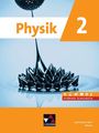 "Physik 2" oben links, "Hybrides Schulbuch" rechts. Abbildung: Schwarz glänzender flüssiger Metalltropfen.