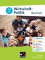 „Wirtschaft-Politik Band 5/6“ mit vier Kindern, die im Freien lernen. Symbole für digitale Inhalte.