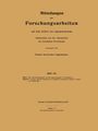 Richard Baumann: Mitteilungen über Forschungsarbeiten auf dem Gebiete des Ingenieurwesens, Buch