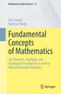 "Fundamental Concepts of Mathematics" von Uwe Storch, Hartmut Wiebe, Springer-Logo, blauer und gelber Hintergrund.