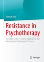 „Thomas Abel, Resistance in Psychotherapy“. Türkis-weißer Hintergrund, Springer-Logo unten rechts.