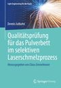 „Qualitätsprüfung für das Pulverbett im selektiven Laserschmelzprozess“ von Dennis Jutkuhn. Blaues, dynamisches Design.