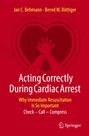 "Acting Correctly During Cardiac Arrest" steht über einem Herzsymbol mit Händen in Wiederbelebungsposition. Springer-Logo unten.