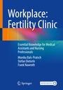 "Workplace: Fertility Clinic. Essential Knowledge for Medical Assistants and Nursing Professionals." Bunte geometrische Gestaltung.