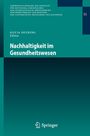 „Nachhaltigkeit im Gesundheitswesen“ von Silvia Deuring. Grün-blaues Buchcover mit Springer-Logo.