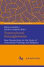 „Transcultural Entanglements“ von Diana Lunkwitz/Sandra Langhop. Muster aus blauen und orangefarbenen Linien.