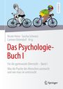 „Das Psychologie-Buch I“ für die gymnasiale Oberstufe. Zwei Menschen auf Fahrrädern, einer mit Regenbogenhelm.