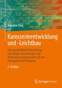 Titel: "Karosserieentwicklung und -Leichtbau". 
Untertitel: Design, Konzept und Fertigung. 
Illustration eines Autos im Hintergrund.